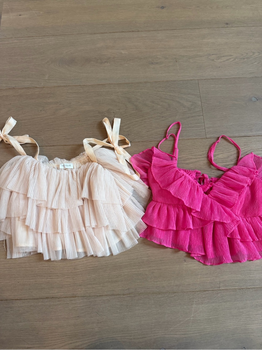 Size small ruffle blouses